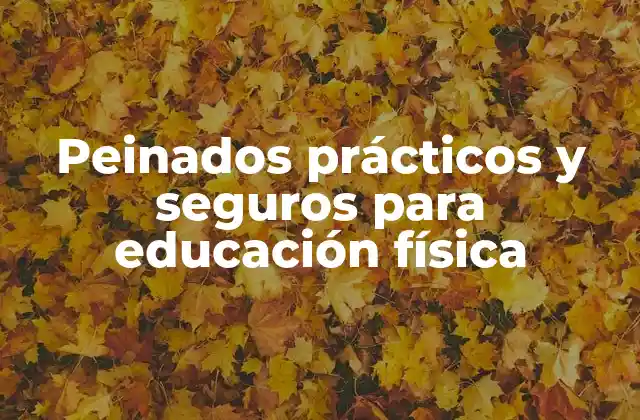 Peinados Prácticos y Seguros para Educación Física