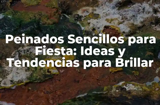 Peinados Sencillos para Fiesta: Ideas y Tendencias para Brillar