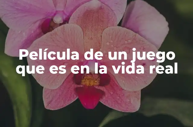 Película de un Juego que es en la Vida Real