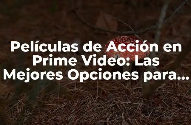 Películas de Acción en Prime Video: las Mejores Opciones para Disfrutar de la Emoción