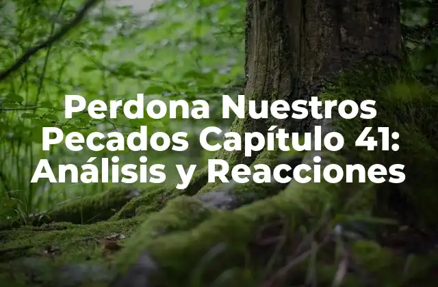 Perdona Nuestros Pecados Capítulo 41: Análisis y Reacciones
