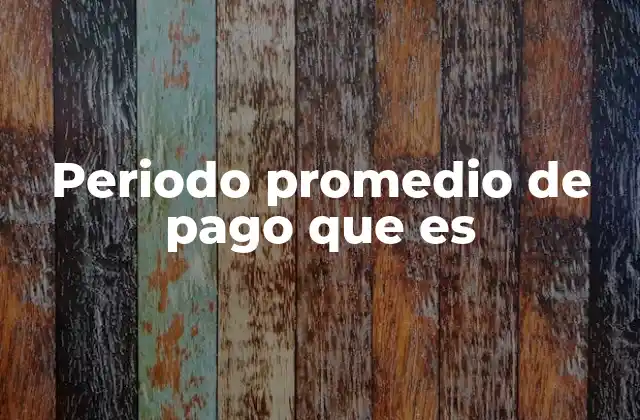 Periodo Promedio de Pago que es 2 La importancia del periodo promedio de pago en la gestión financiera