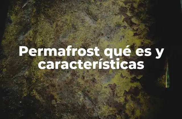 Permafrost Qué es y Características