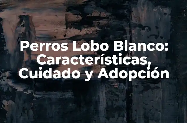 Perros Lobo Blanco: Características, Cuidado y Adopción 2 Orígenes y Historia de los Perros Lobo Blanco