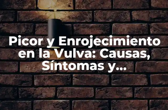 Picor y Enrojecimiento en la Vulva: Causas, Síntomas y Tratamientos