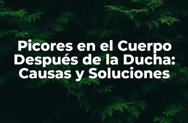 Picores en el Cuerpo Después de la Ducha: Causas y Soluciones 2 Causas de los Picores en el Cuerpo Después de la Ducha