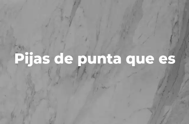 Importancia de las pijas de punta en el montaje industrial