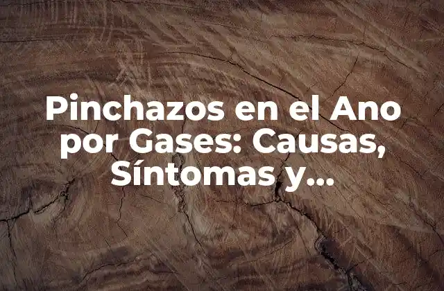 Pinchazos en el Ano por Gases: Causas, Síntomas y Tratamientos