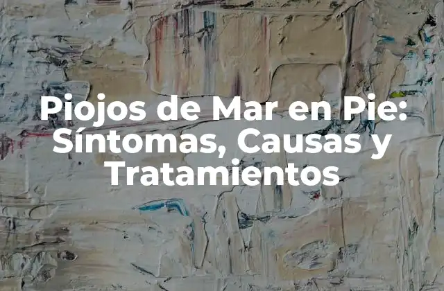 Piojos de Mar en Pie: Síntomas, Causas y Tratamientos