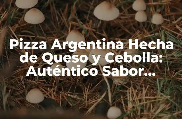 Pizza Argentina Hecha de Queso y Cebolla: Auténtico Sabor Latinoamericano