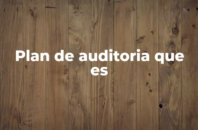 Plan de Auditoria que es 2 La importancia de tener un plan de auditoría bien estructurado