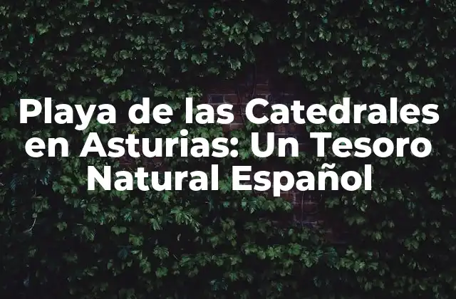 Playa de las Catedrales en Asturias: un Tesoro Natural Español