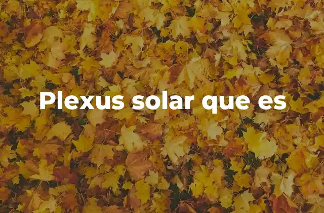 Plexus Solar que es