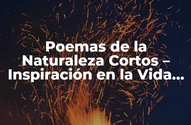 Poemas de la Naturaleza Cortos – Inspiración en la Vida Salvaje