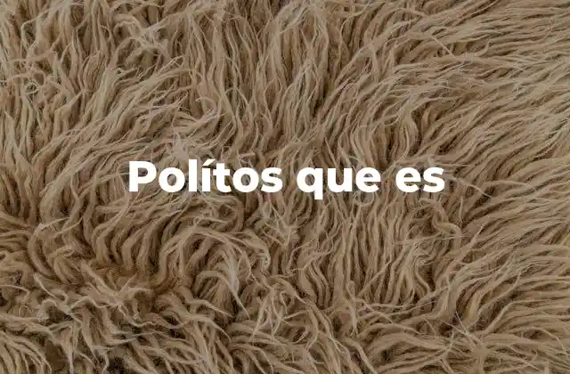 Polítos que es