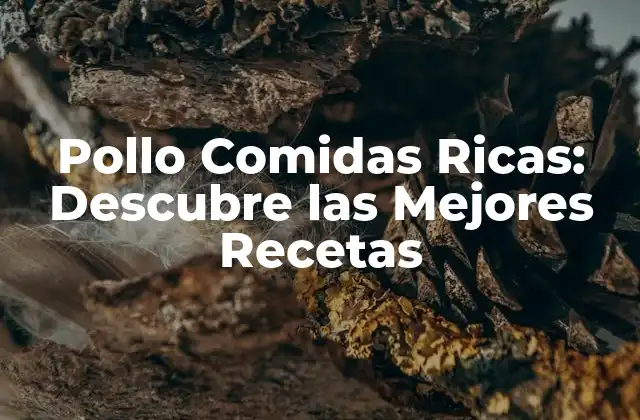 ¿Qué Hace que una Comida de Pollo Sea Rica?