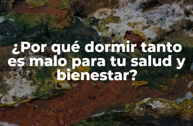 ¿por Qué Dormir Tanto es Malo para Tu Salud y Bienestar?