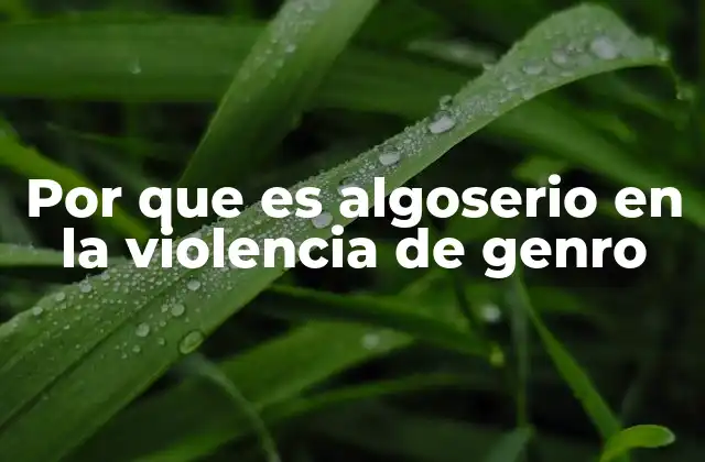 Por que es Algoserio en la Violencia de Genro