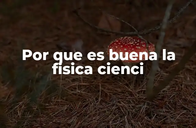 Por que es Buena la Fisica Cienci