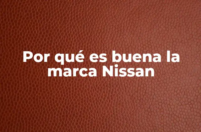 Por Qué es Buena la Marca Nissan