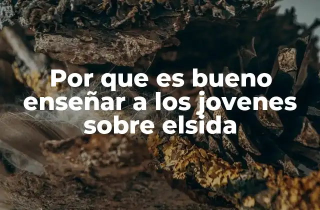 Por que es Bueno Enseñar a los Jovenes sobre Elsida