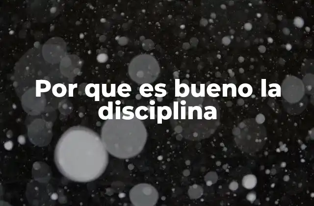 Por que es Bueno la Disciplina 2 Cómo la constancia estructura una vida exitosa