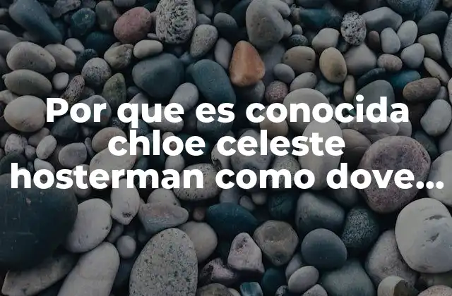 Por que es Conocida Chloe Celeste Hosterman como Dove Cameron 2 El impacto de su nombre artístico en su carrera