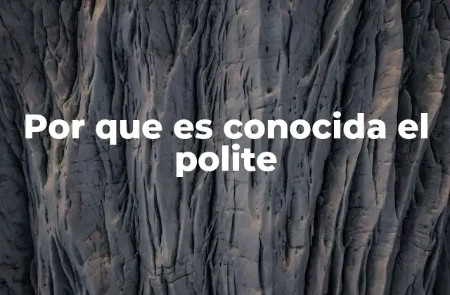 Por que es Conocida el Polite