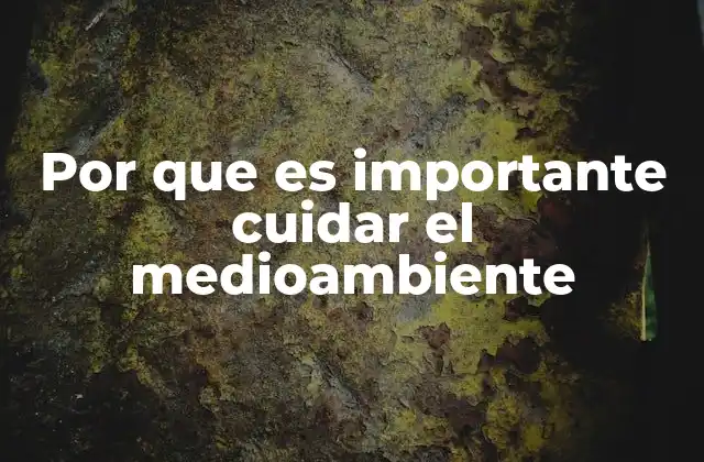 Por que es Importante Cuidar el Medioambiente 2 La conexión entre salud y bienestar con la preservación del entorno