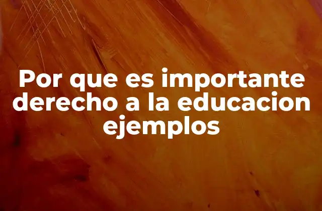 Por que es Importante Derecho a la Educacion Ejemplos 2 La educación como base para la igualdad de oportunidades