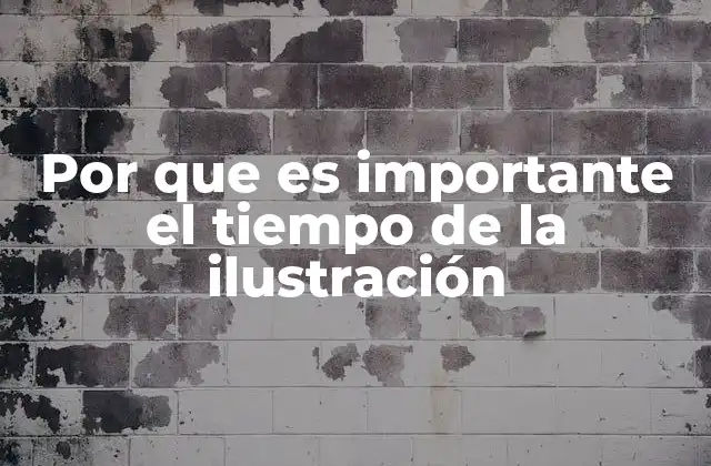 Por que es Importante el Tiempo de la Ilustración