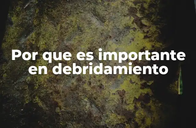Por que es Importante en Debridamiento 2 El papel del debridamiento en la medicina moderna