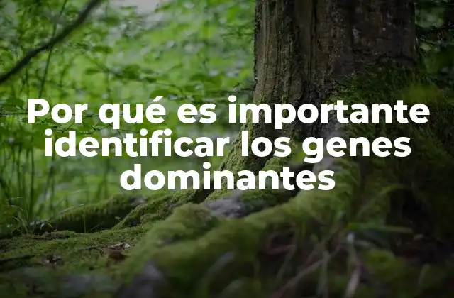 Por Qué es Importante Identificar los Genes Dominantes