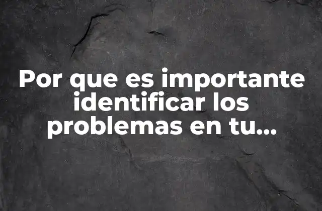 Por que es Importante Identificar los Problemas en Tu Comunidad