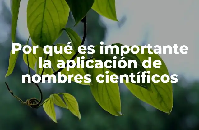 La importancia de una nomenclatura universal en la biología