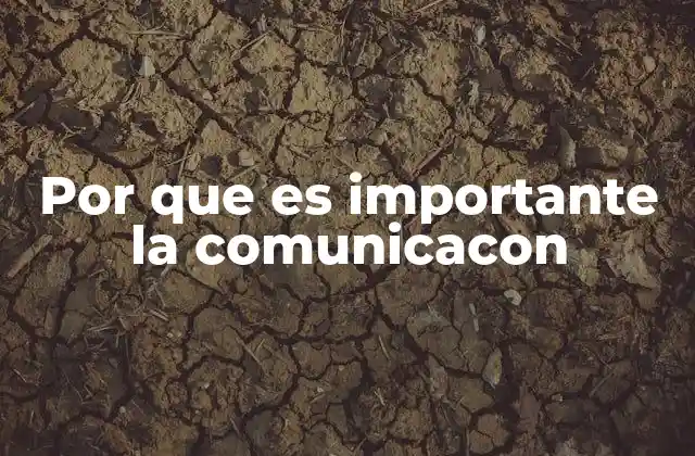 Por que es Importante la Comunicacon