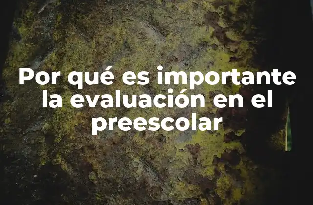 Por Qué es Importante la Evaluación en el Preescolar 2 Cómo la valoración temprana influye en el desarrollo infantil