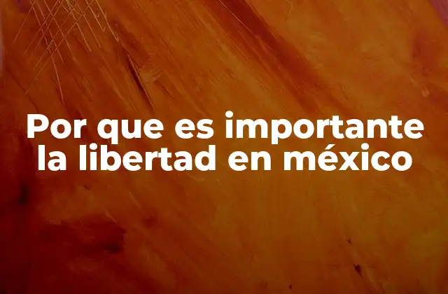 Por que es Importante la Libertad en México
