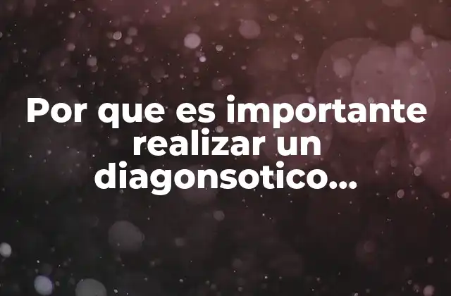 Por que es Importante Realizar un Diagonsotico Comunitario