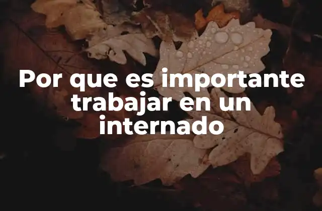Por que es Importante Trabajar en un Internado 2 Las ventajas de desarrollar una carrera en entornos residenciales