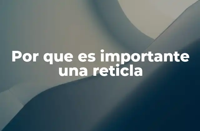 Por que es Importante una Reticla