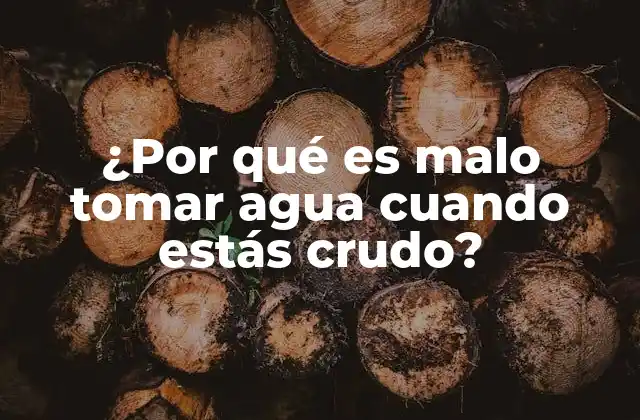 ¿por Qué es Malo Tomar Agua Cuando Estás Crudo?
