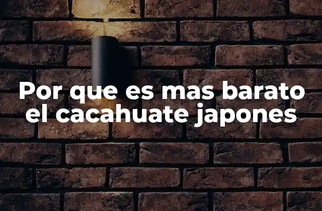 El impacto de la percepción cultural en el precio del cacahuate japonés