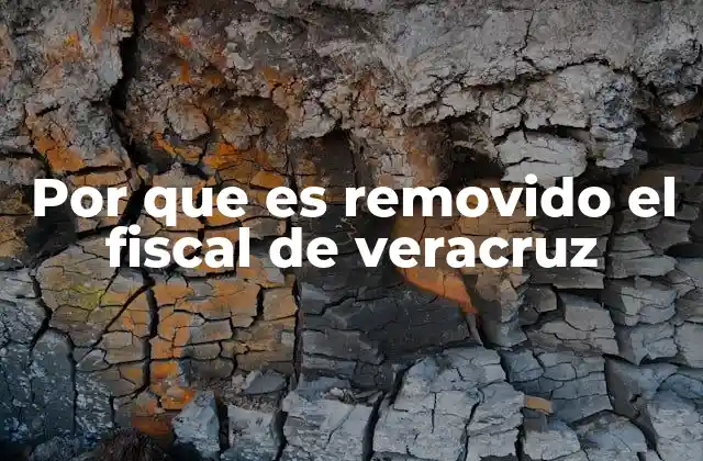 Por que es Removido el Fiscal de Veracruz