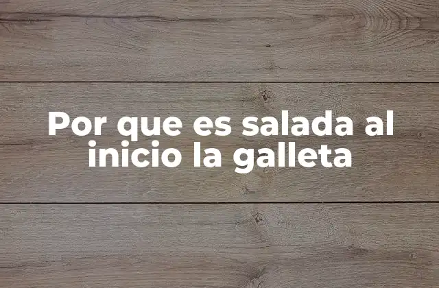 El equilibrio entre dulce y salado en las galletas