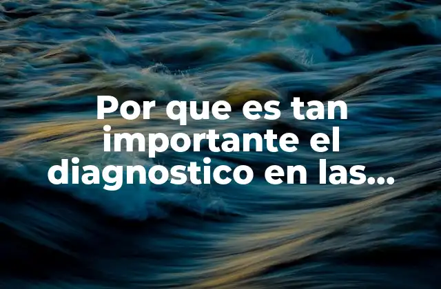 Por que es Tan Importante el Diagnostico en las Empresas