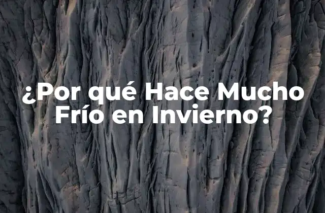 Causas del Frío en Invierno