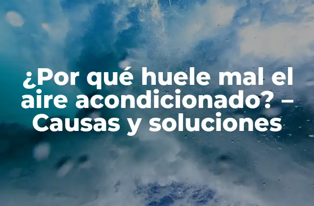 ¿por Qué Huele Mal el Aire Acondicionado? – Causas y Soluciones