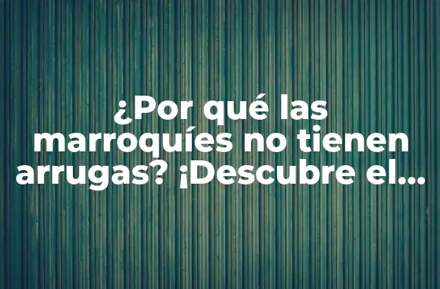 ¿por Qué las Marroquíes No Tienen Arrugas? ¡descubre el Secreto!