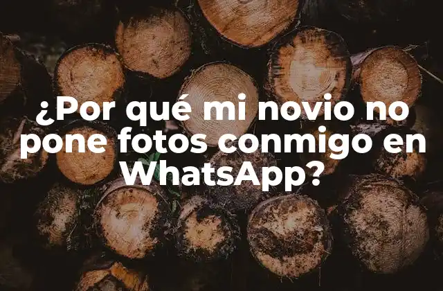 ¿por Qué Mi Novio No Pone Fotos Conmigo en Whatsapp?